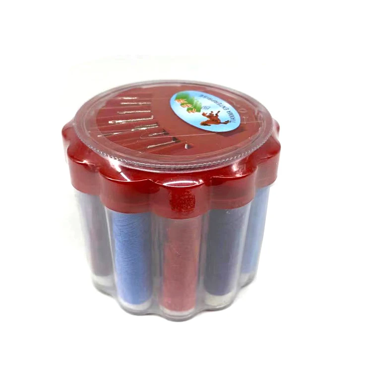 Best price thread and needle set with plastic box Household  old man or woman sewing kit