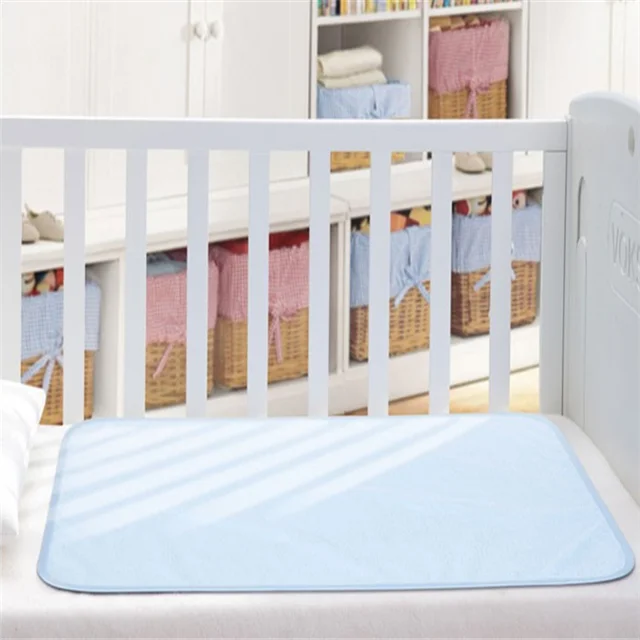 Waterproof Bamboo Terry Crib Baby Mattress Incontinence Pad Cover Dry Sheet for Bed