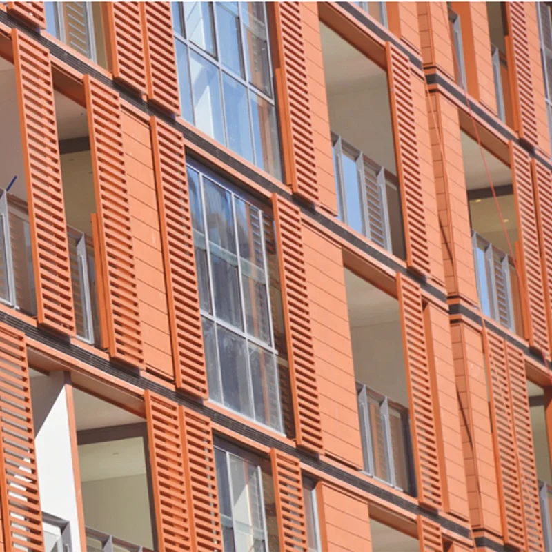
Aluminium Sun Shutters Outdoor Sun Shade Sliding Louver Windows 