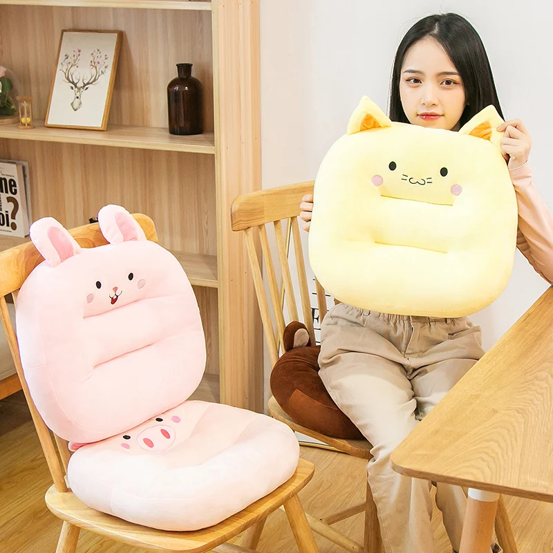 Lovely Kawaii Plush Toy Bear/Rabbit/Cat Stuffed Animal Plush Cushion Pillow Sofa Cushion for Home Office