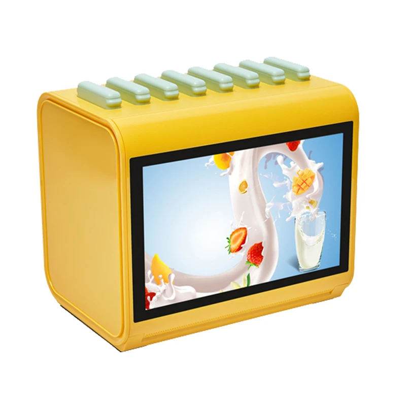  2021 new OEM 5V 2A 5000mAh 10.1inch lcd screen 8slots power bank charger station with 8pcs