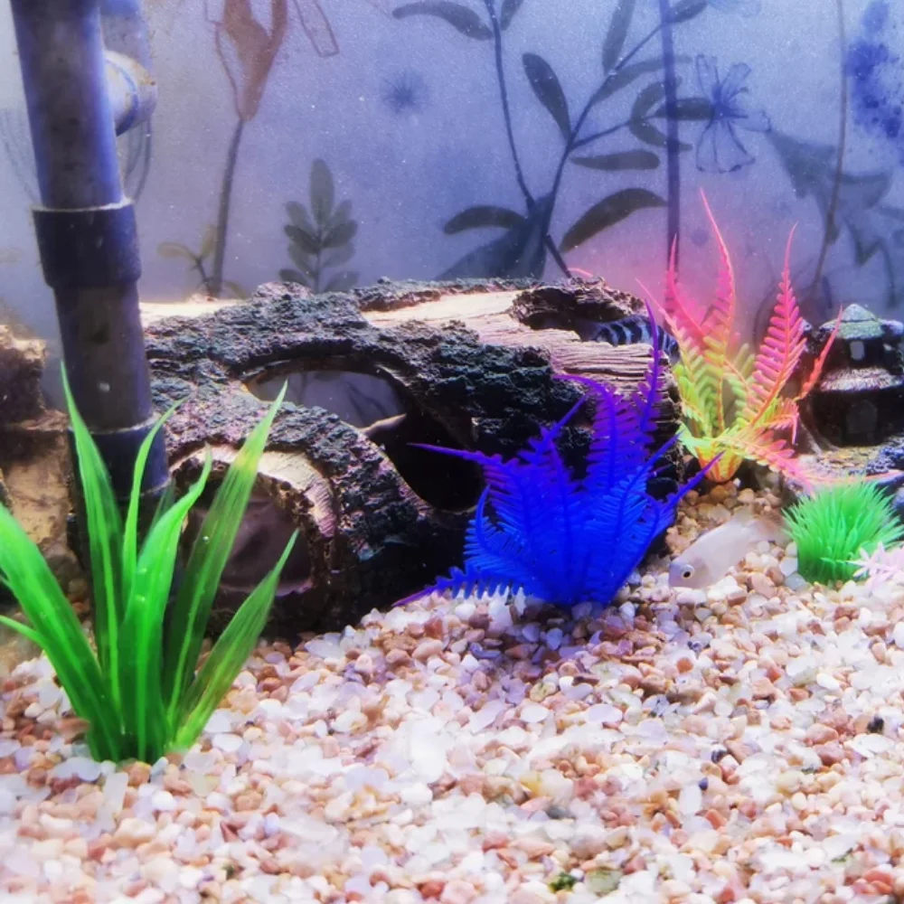 Various Colorful Aquarium Plants Small Size Fish Tank Decoration Artificial Aquatic Plants
