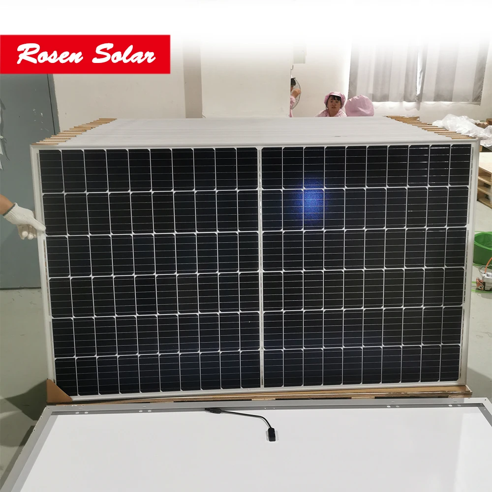  Rosen Solar Alibaba лучший поставщик 120 ячеек полуобрезанные Моно 360 Вт 380 солнечные батареи солнечная