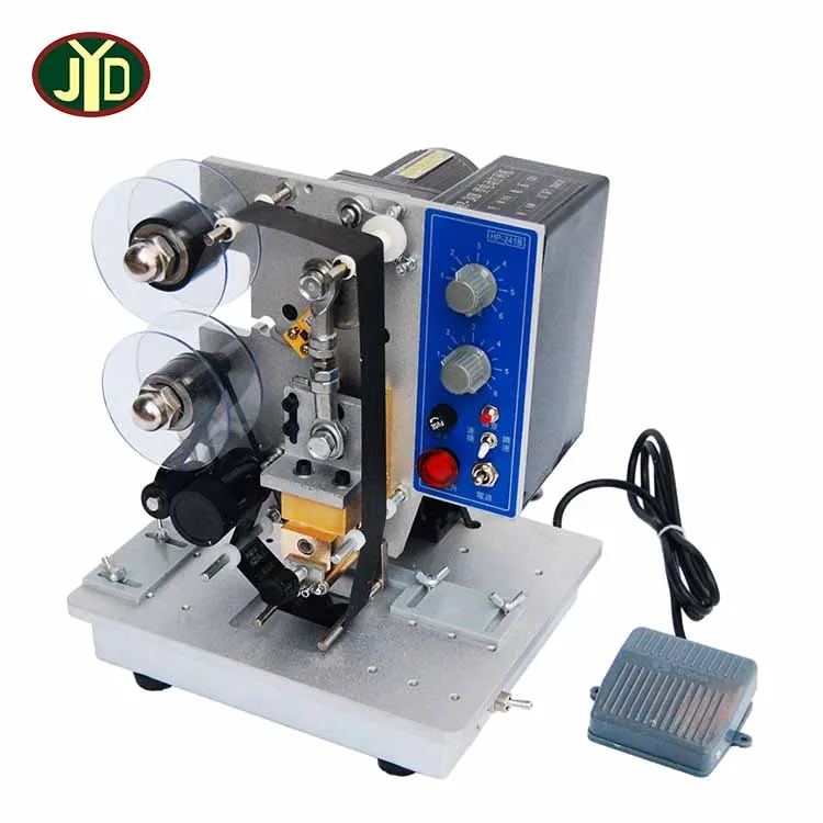 JDY Factory Price Manufacturer Hand Pressure  HP-241B Color Ribbon Stamping Label Date Coding Foil Printing Machine