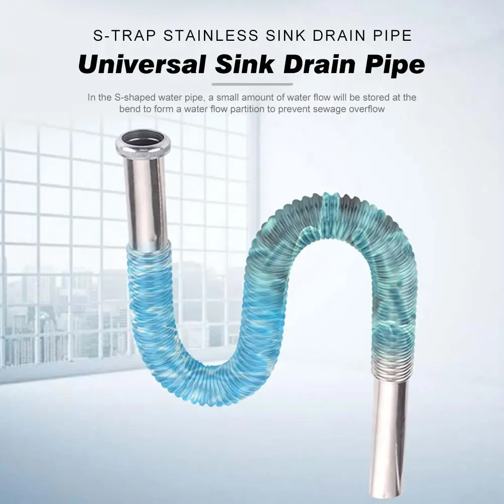 Factory Direct Supply Anti-odor Drain Pipe For Kitchen Sink And Bathroom Washbasin Wave Tube
