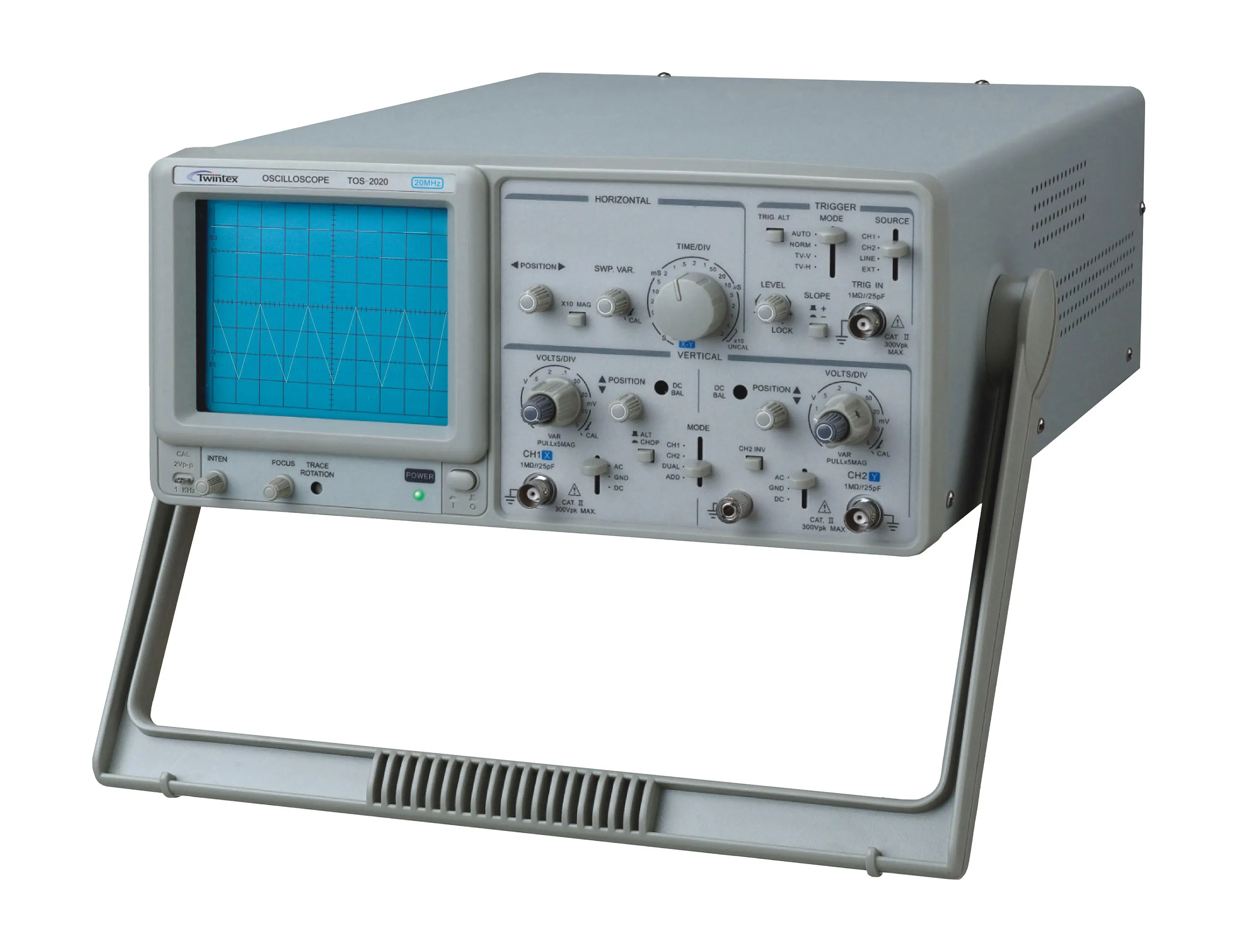 TWINTEX TOS-2040 dual channel 40 MHz analog oscilloscope GOS-640