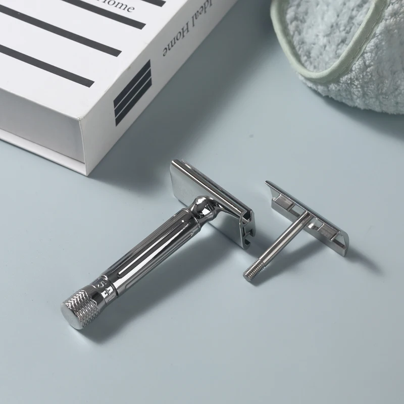 Yaqi Avanti Stainless Steel Adjustable Safety Razor for Men Double-Edged Razor for Face Use