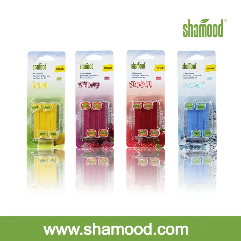 Новинка автомобильный мини-держатель с ароматом свежести воздуха упаковка из 4 предметов Ароматизированная уникальная пластиковая Экологически чистая палочка зажим для вентиляционного отверстия автомобиля
