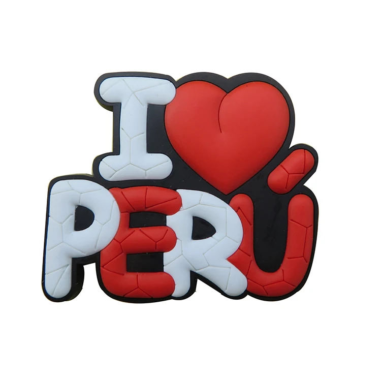 Promotional Refrigerator With Logo Custom Promotion Souvenir Cartoon Soft Rubber Peru or Dubai Fridge Magnet For Home Decoration