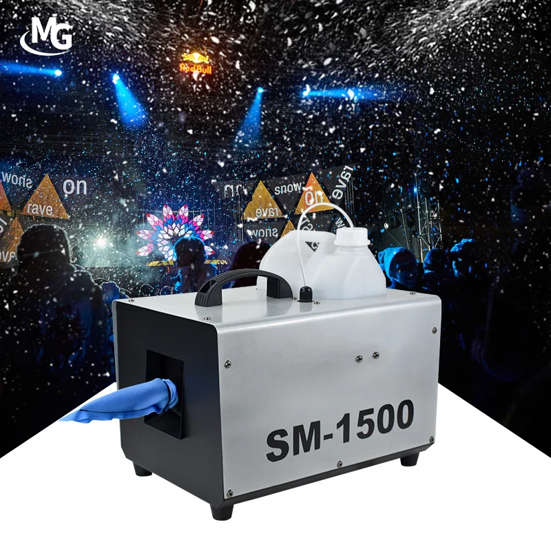 1500W Outdoor or Indoor Christmas Snow Making Machine Party Stage Effect Equipment Artificial Snow Machine for Festivals