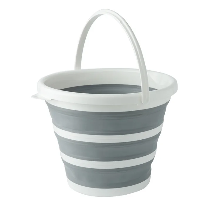 New 10L Collapsible Bucket with Handleportable water bucket fold up ice mop spa silicone bbq folding bucket