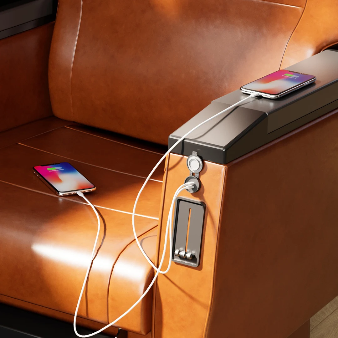 Cargador Usb Para Autos 12V No Led Light 12V Motorcycle Motorbike Usb Charger Double Ports Usb 1224V For Bus Marine Caravan Rv