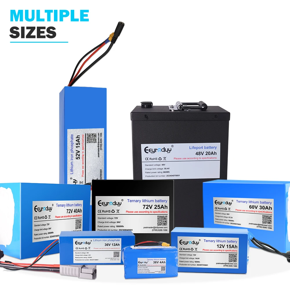 72V 3000W 5000W ebike lithium battery 20AH 30AH 40Ah 35AH 45AH 50AH 60AH lifepo4 pack for electric motorcycle