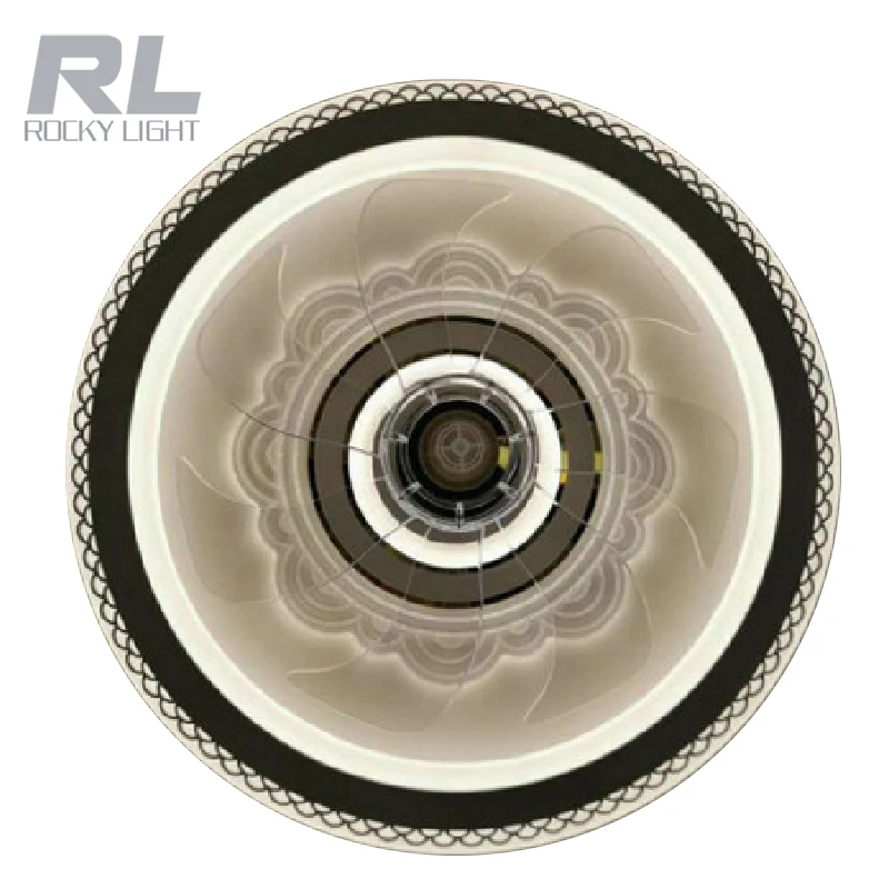 Indoor low energy consumption and environmental protection new creative three-speed dimming led ceiling fan with