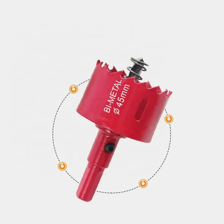 Woodworking drill bit reamer hardware tool M42 bimetal hole opener gypsum board plastic iron plate metal