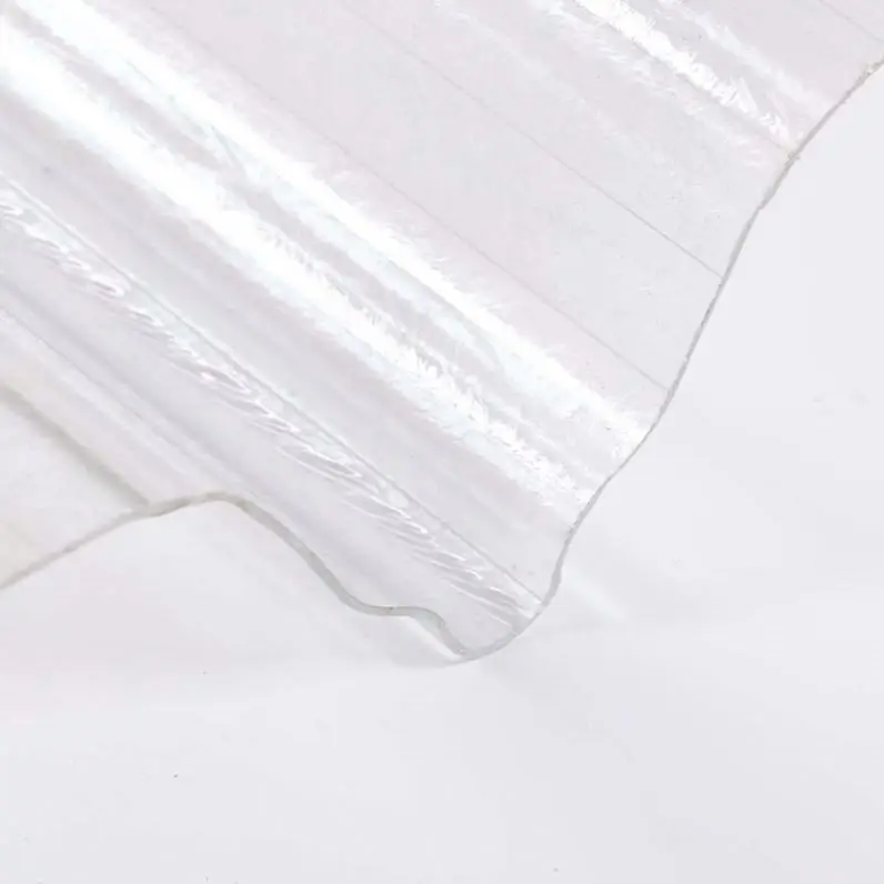 China factory wholesale transparent plastic polycarbonate FRP corrugated sheet for building roofing agricultural greenhouse
