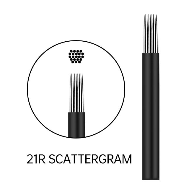 Manual Semi-permanent Eyebrow Tattoo Coil Machine Needle For Beauty Institutions Round Needle for Eyebrow Tattoo