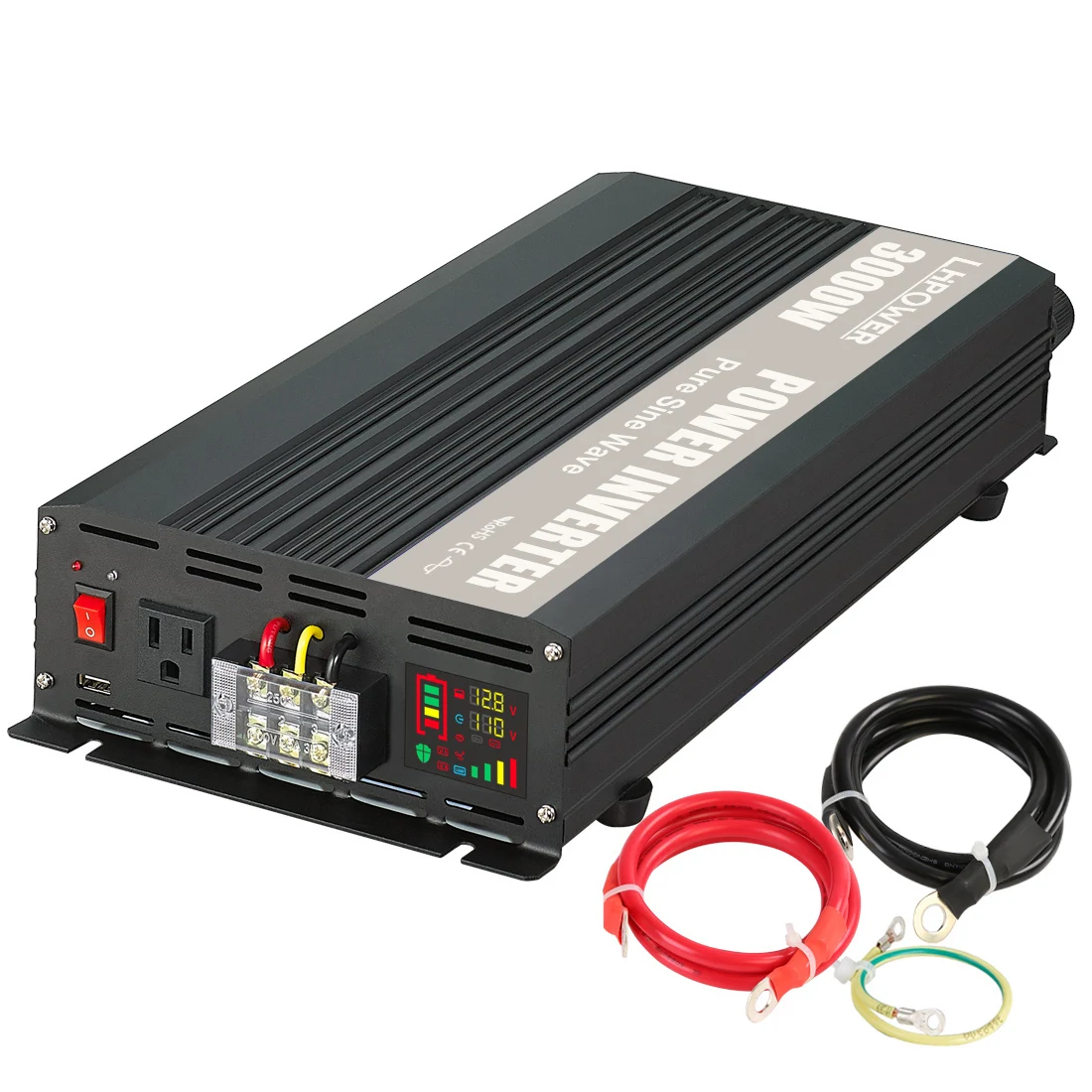 Высокочастотный инвертор немодулированного синусоидального сигнала стандарта Великобритании 3 кВт 24 В постоянного тока 48 В постоянного тока 230 В для дома