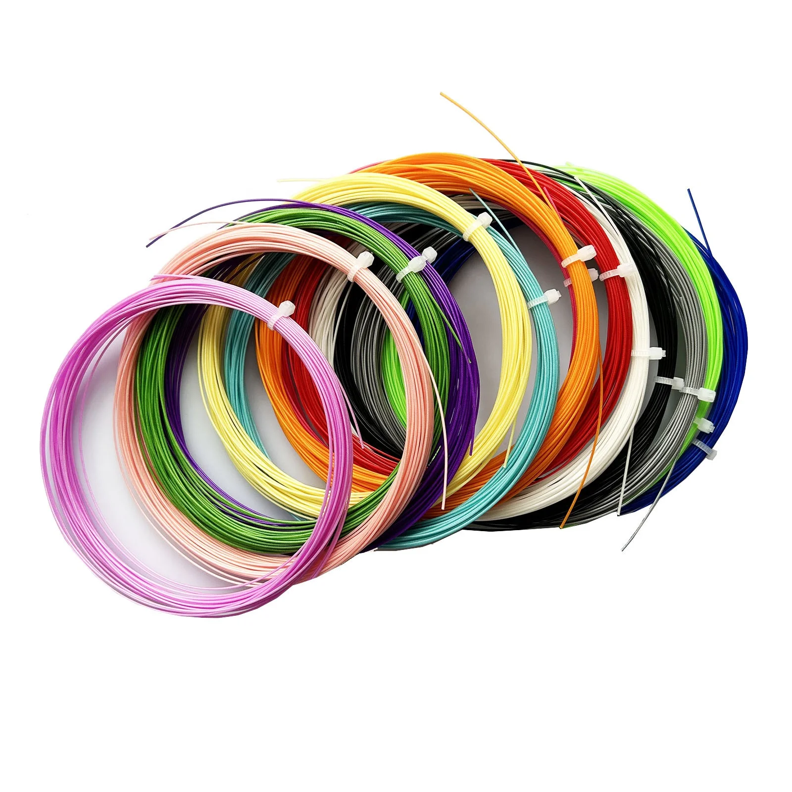 Badminton racket training  string,Nylon material 0.7mm training string,replacement muti-color racket high-elastic string.