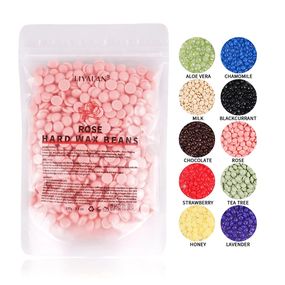 Wholesale Bulk Hot Film Sugar Waxing Face Body Legs Armpits Depilatory Hard Wax Beans For Hair Removal