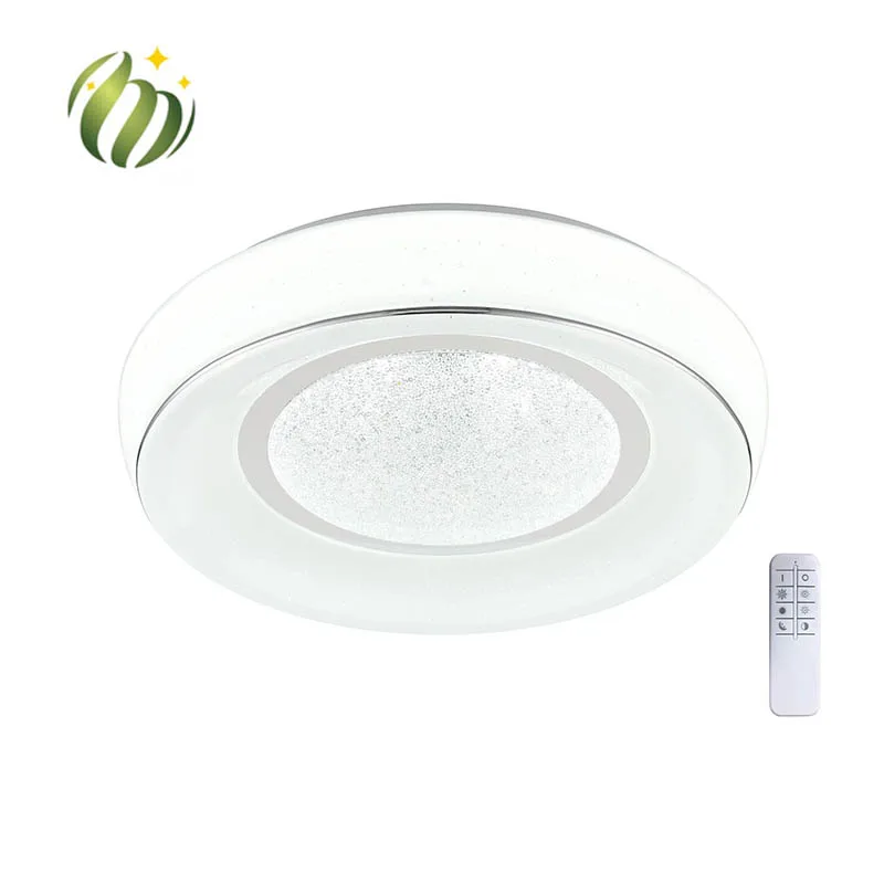 Indoor Remote Control Energy Saving Ceiling Lamp Living Room Lights Plastic Ceiling Lamps With Sensor
