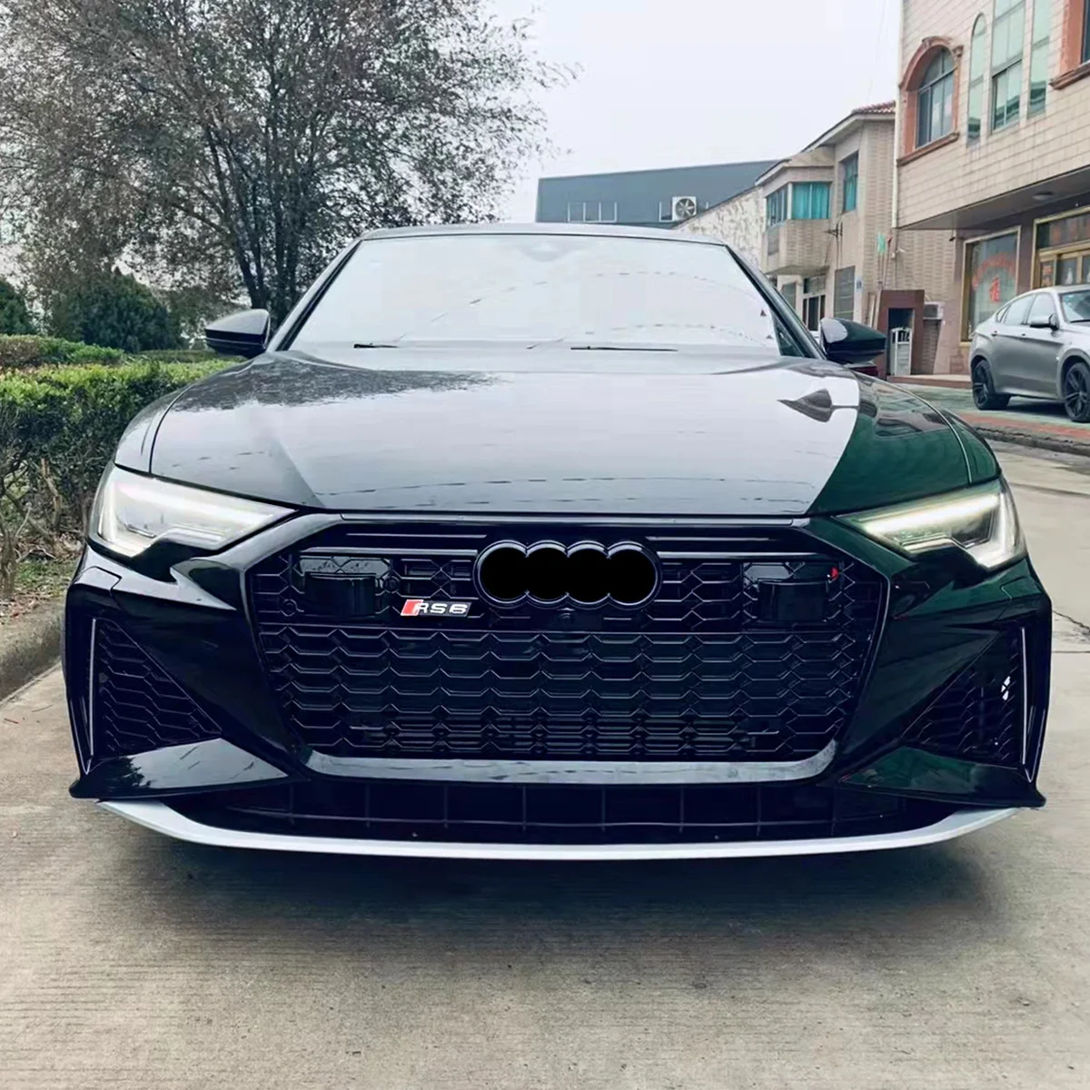 Upgrade RS6 style Body kit for Audi A6 C8 2019-2022 conversion bodykit with bumpers grille rear diffuser with tip exhaust