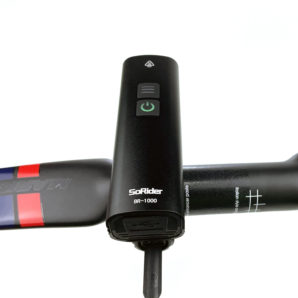 Sorider 1000LM Multi-function high lumen Bike front light Cycling Horn Led Super Bright Lamp