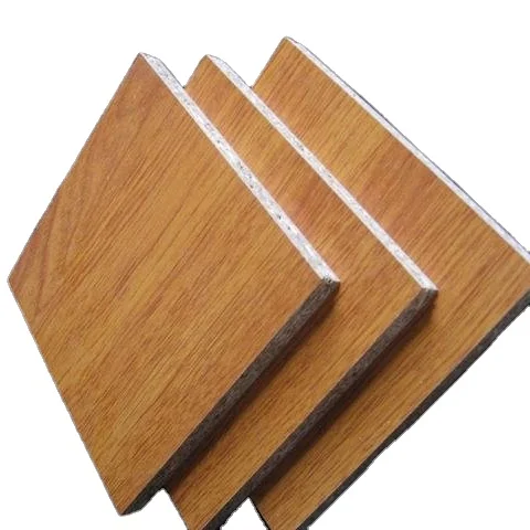 12mmm Durable melamine chipboard laminate sheet rice husk particle board for kitchen cabinet