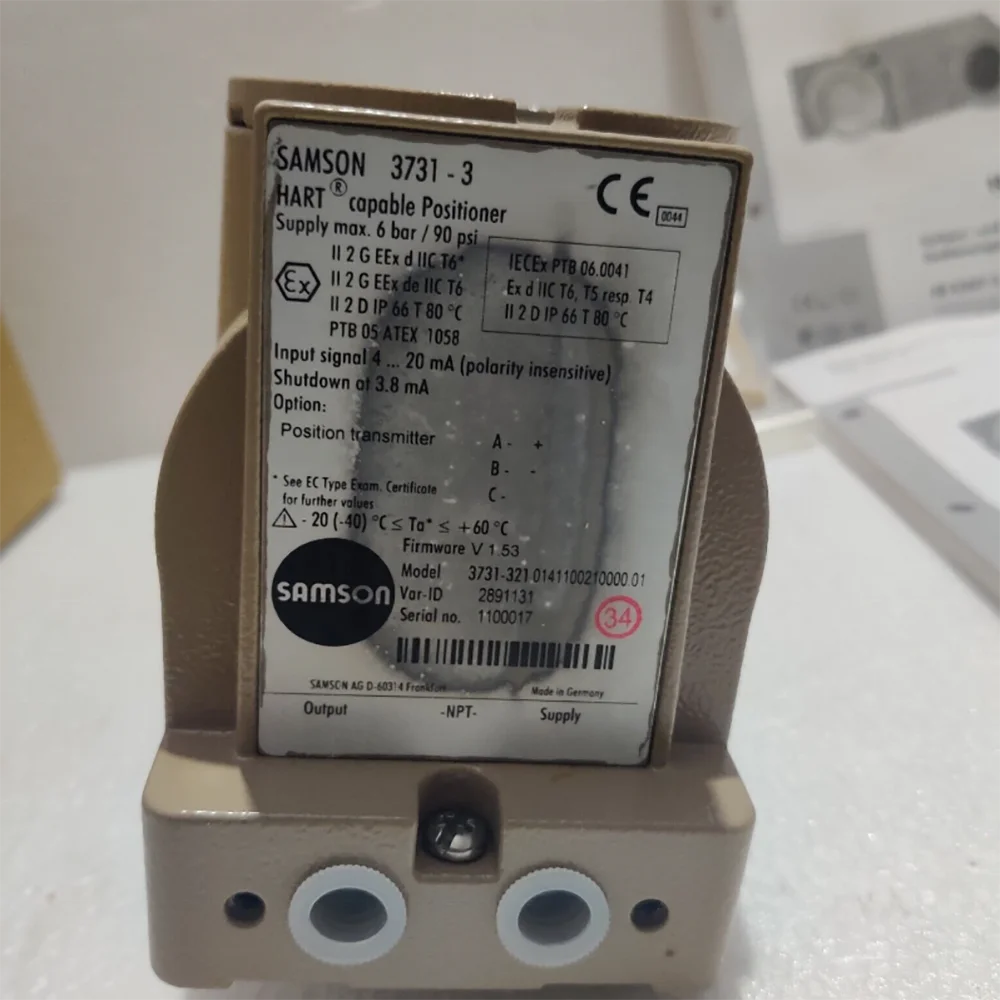 Samson 3731-3 Electropneumatic Ex d Positioner 3730-1 3730-2 3730-3 3730-4 3730-5  With HART Communication