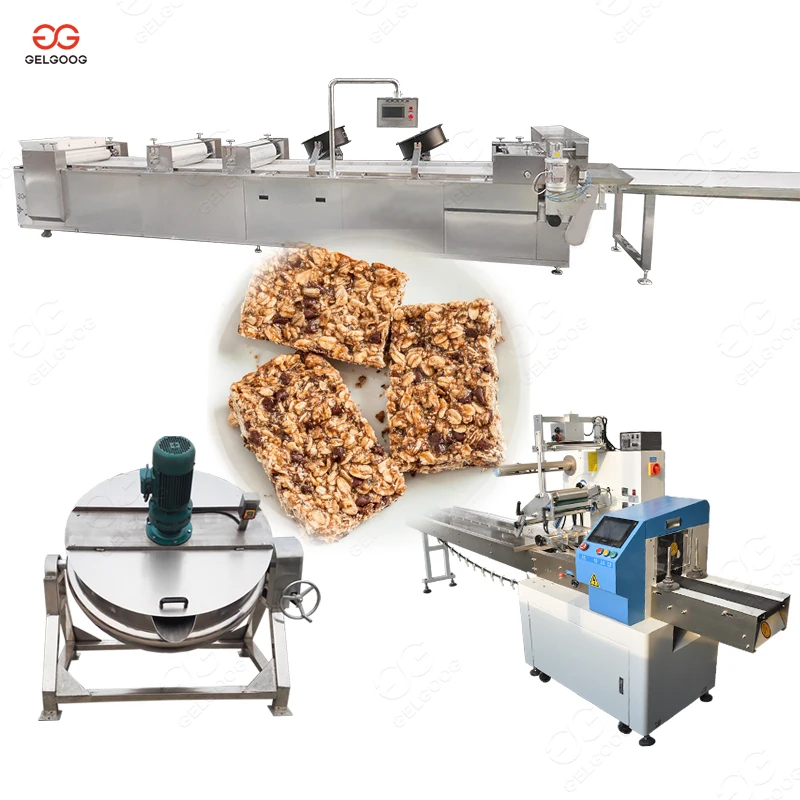 Factory Manufacturers Hot Sale Production Energy Granola Oat Cereal Bar Make Protein Bar Making Machine