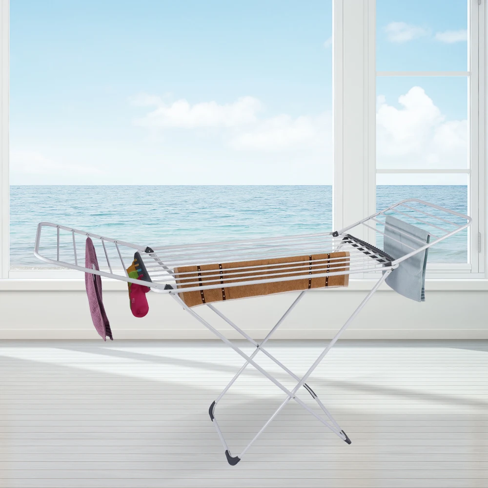 Cloth Folding Indoor Outdoor Metal Laundry Clothes Dryer Laundry Rack With Dryer