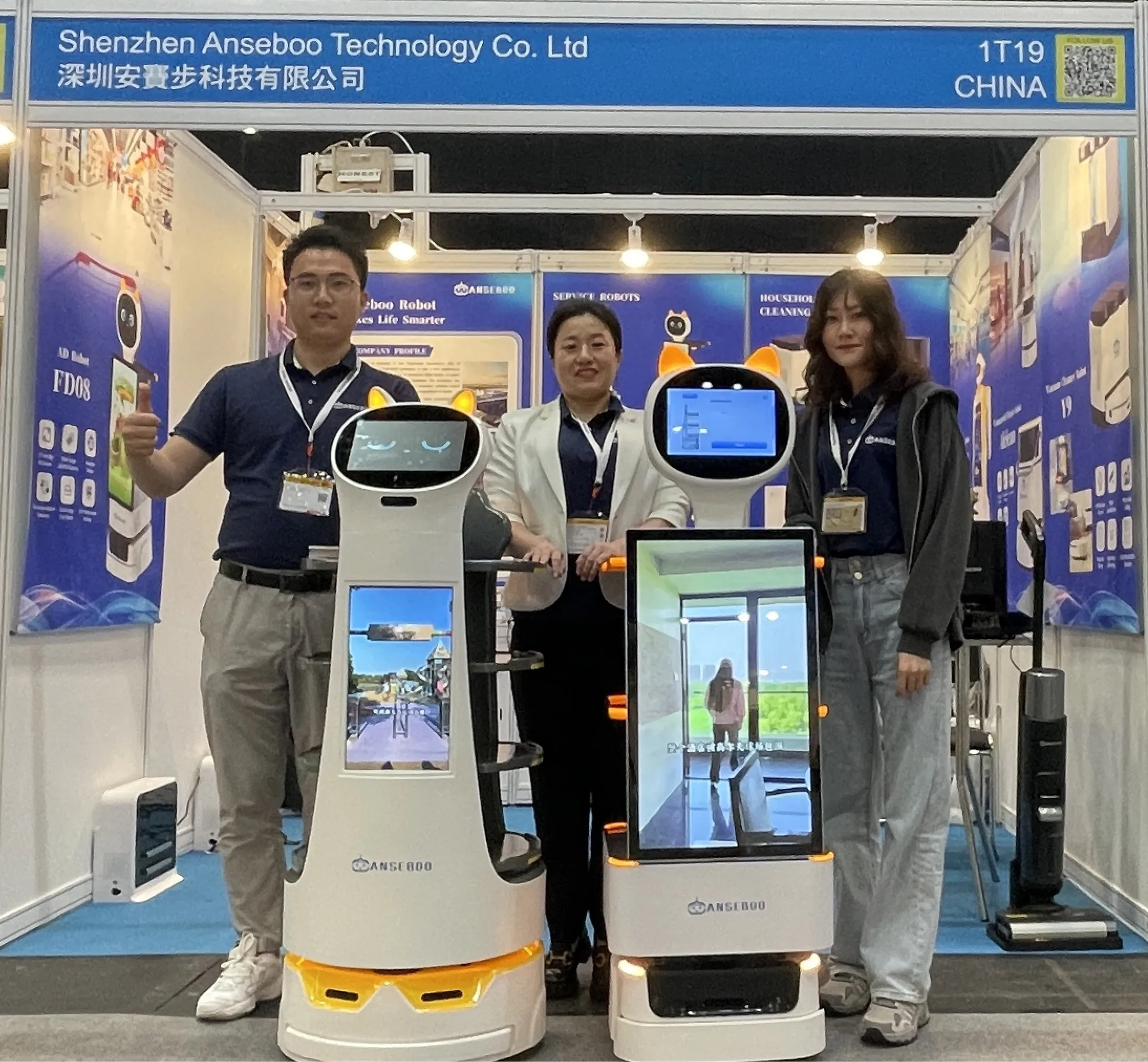 Android Supermarket Robots Delivery Advertising In One Supermarket Equipment Robot For Supermarket