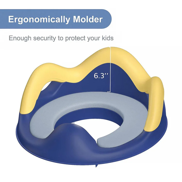 MOQ 1pc Crown Eco Friendly ABS Plastic Folding Potty Cover Crown Portable Toilet Trainer Potty Training Seat for Kids Baby