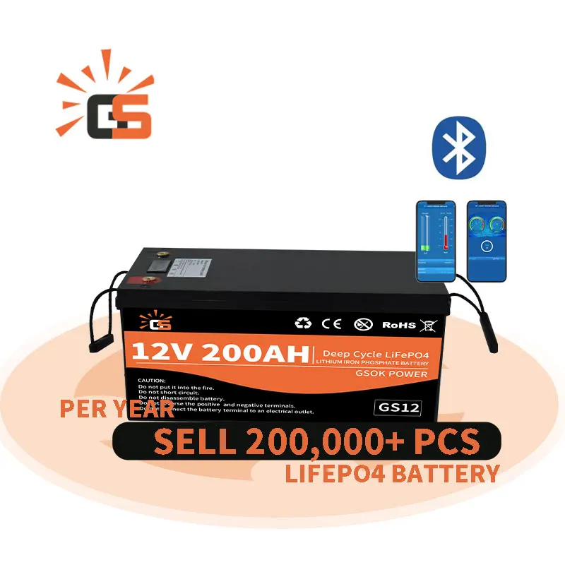 5 лет гарантии 12 В 24 200ah 100ah 50ah 500ah lifepo4 батарея для RV solar