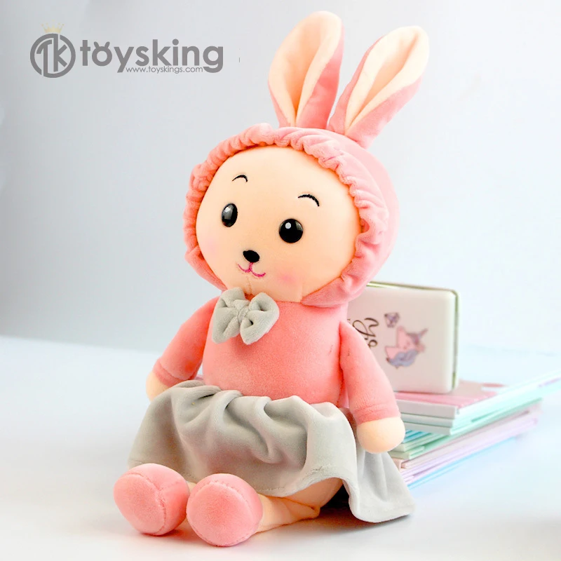 TK Wholesale Custom Soft Realistic Hair Rag Dolls With Cloth Stuffed Plush Human Fabric Doll Toys