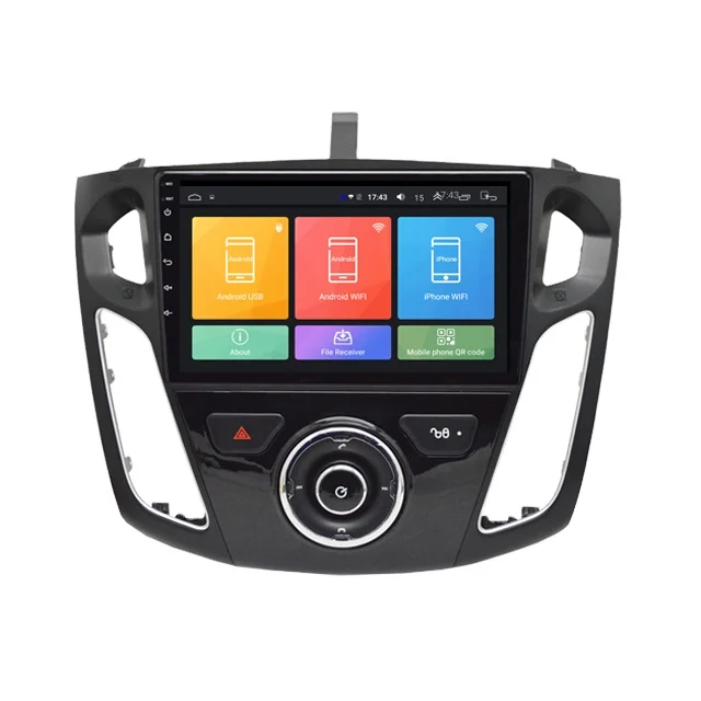 JIE MAO 9Inch Android9.1 2DIN  Car Radio DVD Multimediavideo with Gps BT Navigation for ford Focus 2012 2013 2014 2015