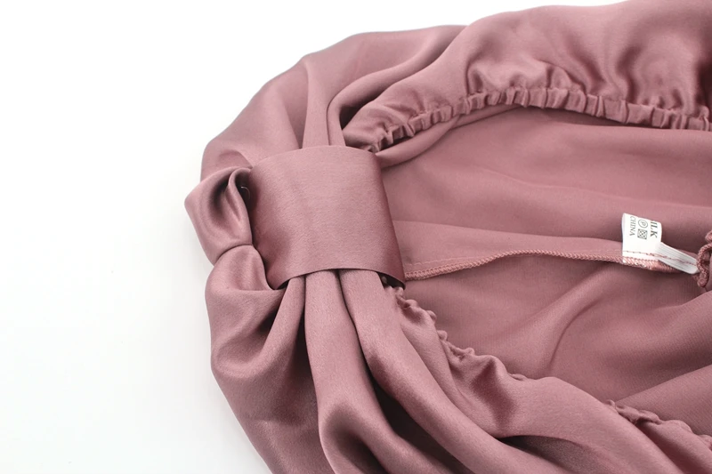 Hot Sale High Quality 100% Mulberry Silk Sleep Cap Silk Shower Cap Hair Cap Breathable Hair Care Silk Bonnet