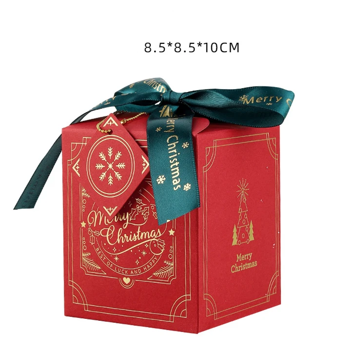 Christmas candy ribbon gift  box fruit packaging box Christmas Eve apple box