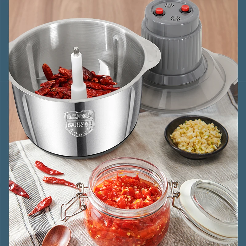 Cheap home kitchen mini food chopper fufu mix 3L pouning machine meat grinder