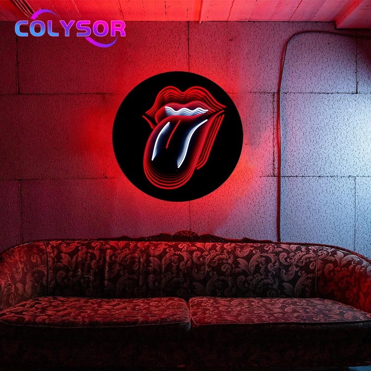 COLYSOR Low Price 3d Anti Scratch Acrylic Neon Sign Board Wall Lamp Led Infinity Mirror Light