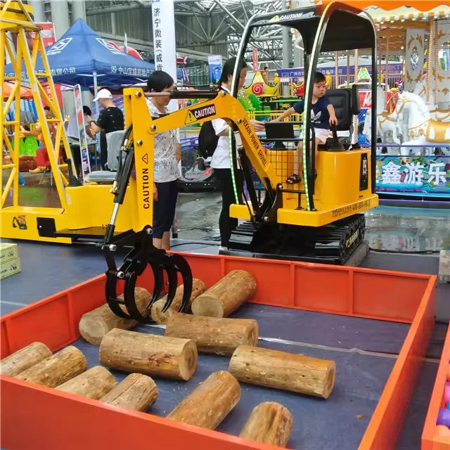 Kids Outdoor Indoor Commercial Playground Equipment Material Steel Coin-operated Animatronic Excavator Amusement Timber Grab