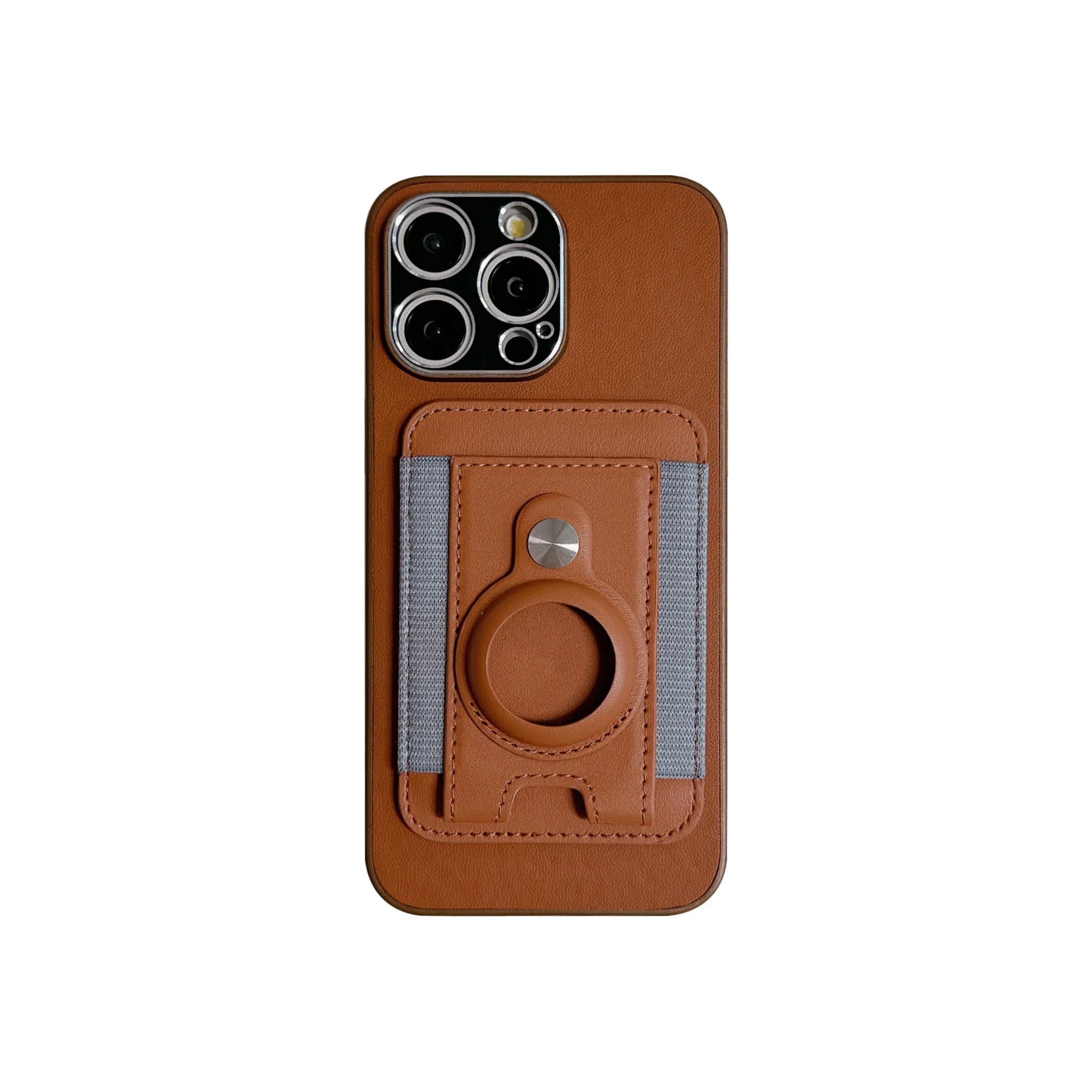 Multifunctional card Finger ring buckle hanging rope case for iPhone 15 Pro 14 13 12 11 xs max RFID Wallet PU Leather Case