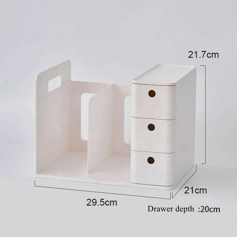 Лидер продаж Многофункциональный пластиковый ящик-органайзер для хранения файлов в офисе и школе