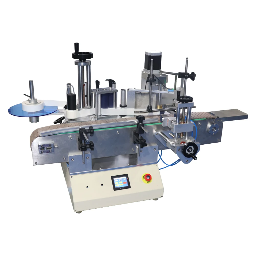 Both Side Desktop Automatic Sticker Desktop Double Side Labeling Machine Automatic Desktop Labeling Machine Label Machine Wine
