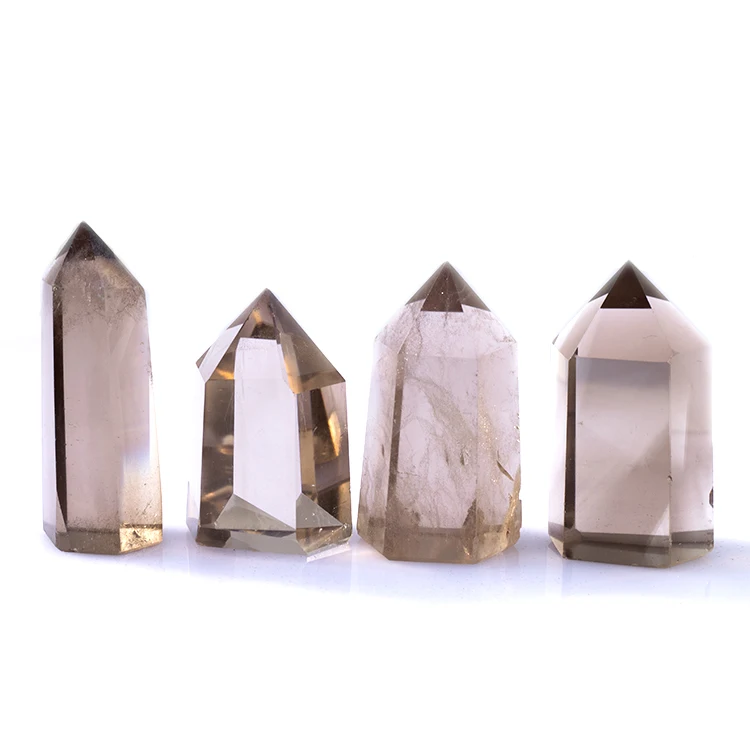 Hot sale high quality natural crystal smokey quartz tower points