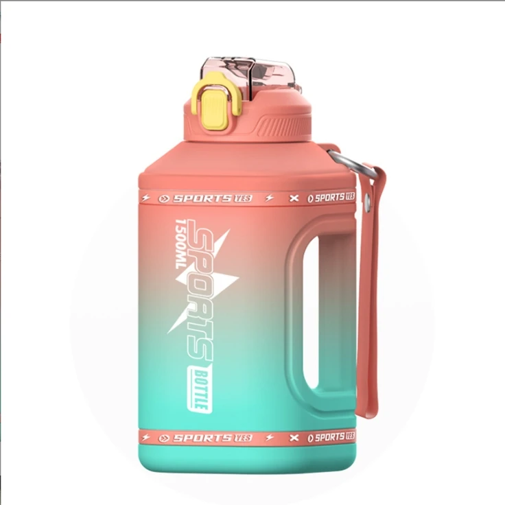 Large Capacity Water Cup, High Temperature Resistant Frosted Sports Water Bottle Cup Outdoor Plastic Sports Cup