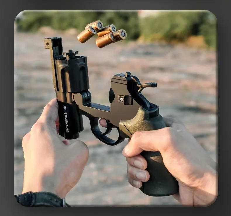 RTS Revolver toy soft projectile gun Continuous projectile projectile throwing toy revo gun UDL XM1014 toy guns metal revolver