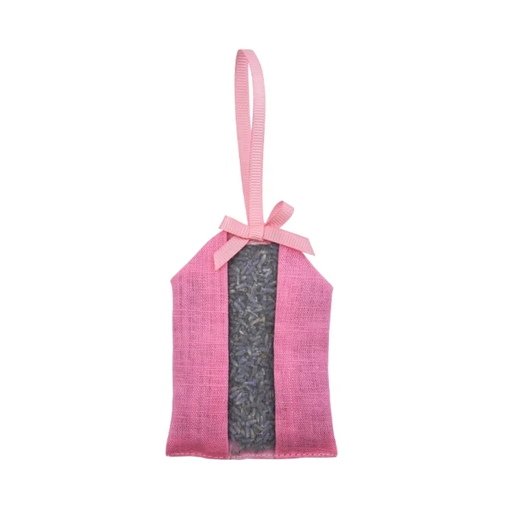 
Wholesale Linen and organza natural 5A food grade lavender sachet bag 