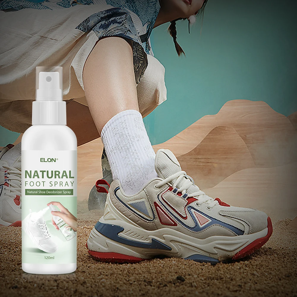 Factory Wholesale ODM 120 ml Shoe Deodorizer Skin Safe Shoes Clean Spray Eliminate Sneaker Smell