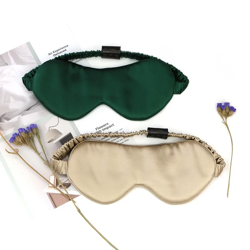 100% 22MM Mulberry Silk Sleep Mask,Filled with 100% Mulberry Silk,Silk Wrapping Strap- Super Soft & Comfortable